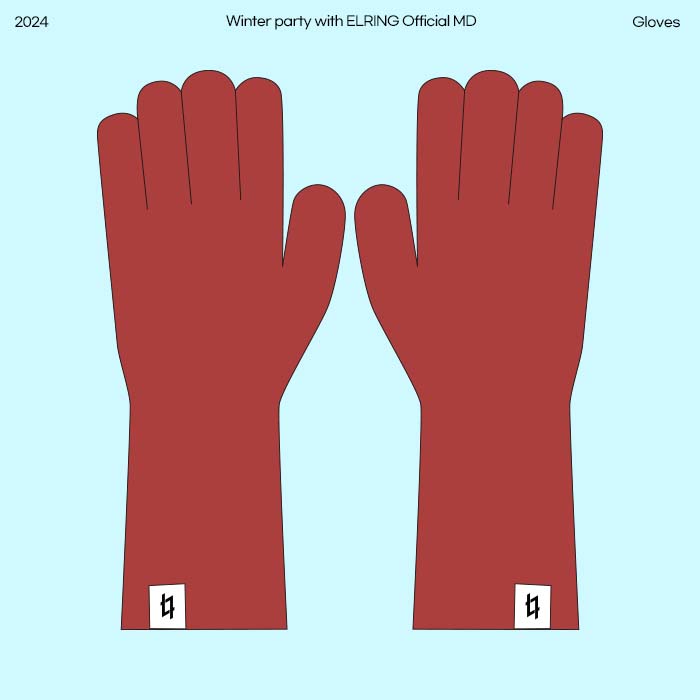 2024 Winter party with ELRING OFFICIAL MD / Gloves (Color star photocard 3 types medium 1 type random)