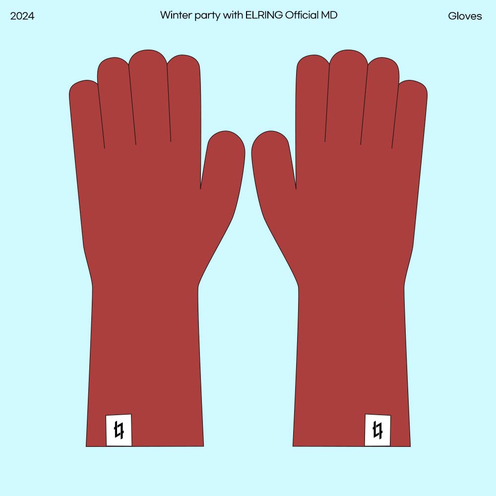 2024 Winter party with ELRING OFFICIAL MD / Gloves (Color star photocard 3 types medium 1 type random)